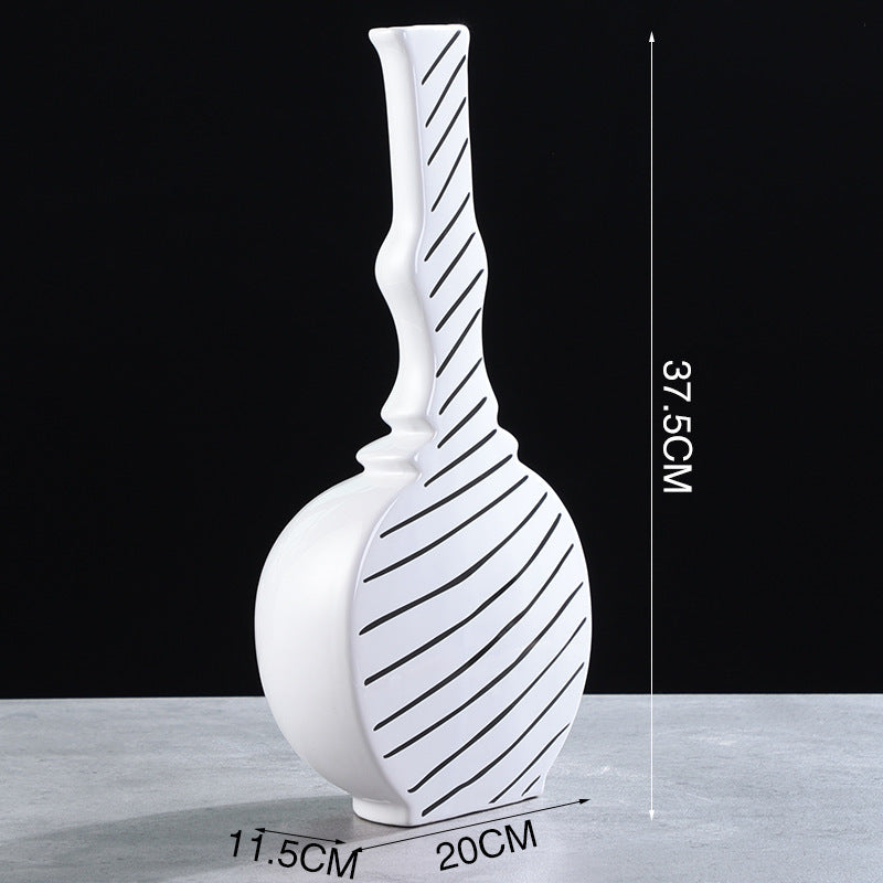 Fashion Modern Geometric Abstract Ceramic Vase