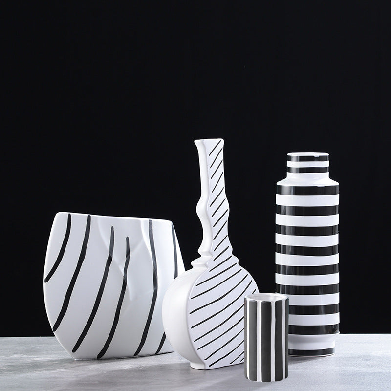 Fashion Modern Geometric Abstract Ceramic Vase