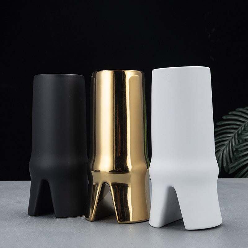 Fashion Modern Geometric Abstract Ceramic Vase