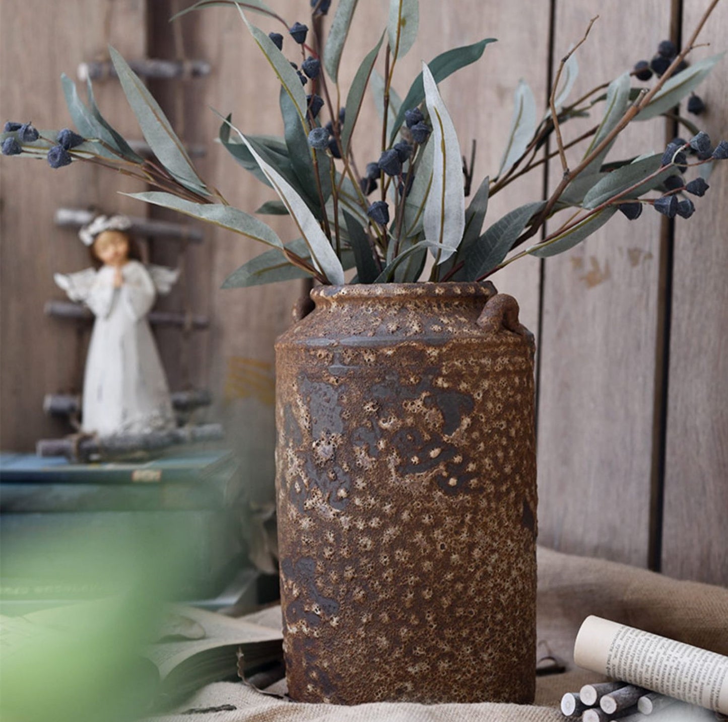 Porcelain Antique Vase Decoration Living Room