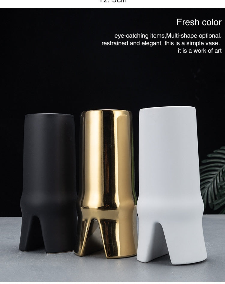 Fashion Modern Geometric Abstract Ceramic Vase