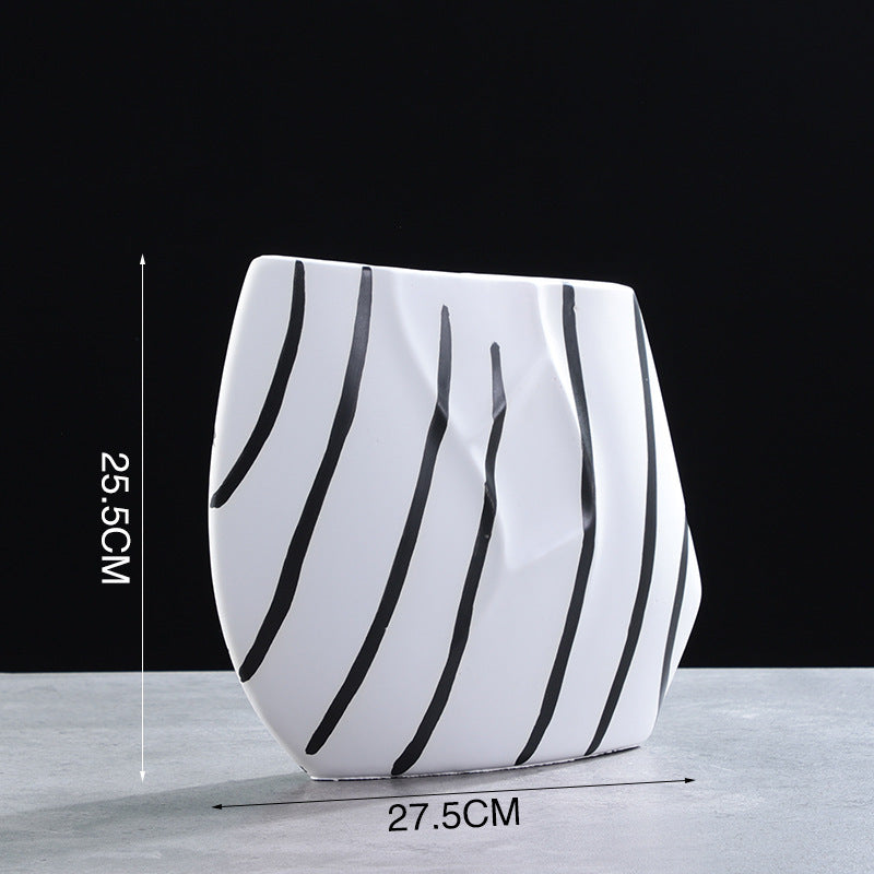Fashion Modern Geometric Abstract Ceramic Vase